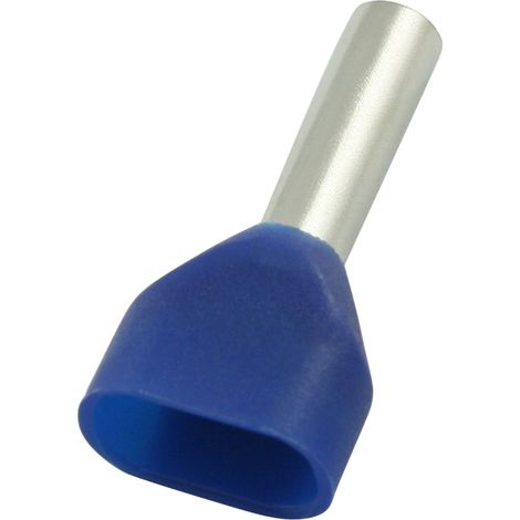 Embout de câblage RS PRO, 2 x 0.75mm², Bleu, longueur 8mm, 2 entrées