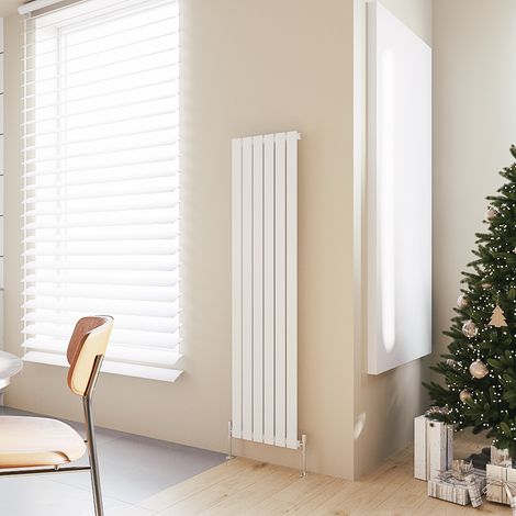 Acezanble Vertical Flat Panel Radiator Central Heating Rad 1600x408mm Single White