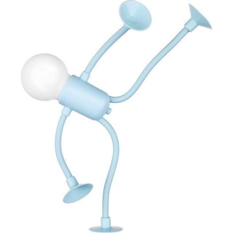 Lampe de chevet de bureau bleue en forme de sportif, à monter soi-même (1/5)