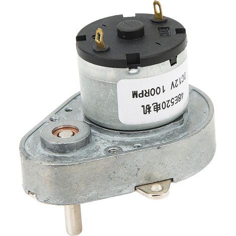 12-V-Gleichstrom-Getriebemotor, 100 U/min, hohes Drehmoment, reversibel (im/gegen den Uhrzeigersinn), Drehzahlminderer 48E520 (1/5)