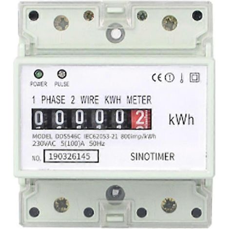 Einphasiger Zweileiter-Wechselstromzähler 220 V 100 A (A) (1/5)