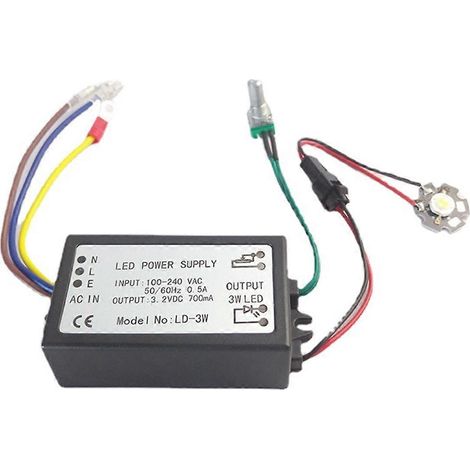Alimentation pour microscope avec lampe LED intégrée à gradation, outils de test et de mesure 3W (1/5)