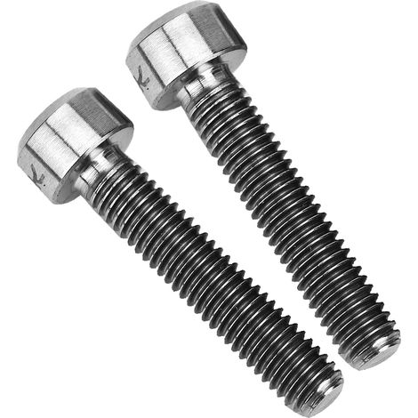 Lot de 2 vis M5x25mm en alliage de titane pour poignées de freins de vélo de montagne (titane) (1/5)