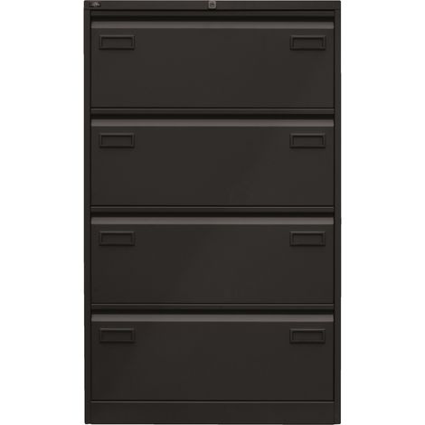 BISLEY Hängeregistratur Schrank Light - 4 Schübe Schwarz