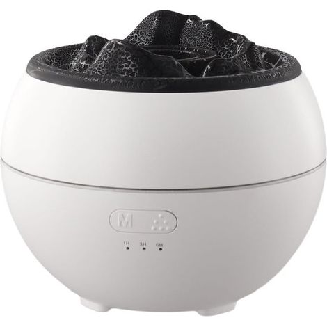 Difusor de aceites esenciales con aromaterapia de llama，360 ml，blanco (1/5)