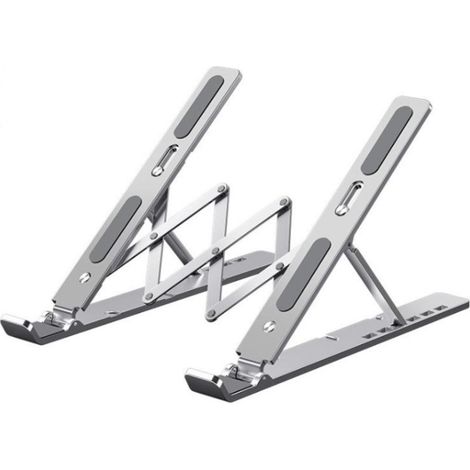 Support pour ordinateur portable pliable et portable, support à hauteur réglable sur 6 niveaux d'angle pour tous les ordinateurs portables (1/5)