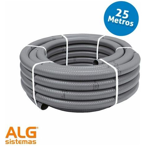 Hidrotubo PVC reforzado para desagüe aire acondicionado Gris Ø16/20 Gris Ø16/20