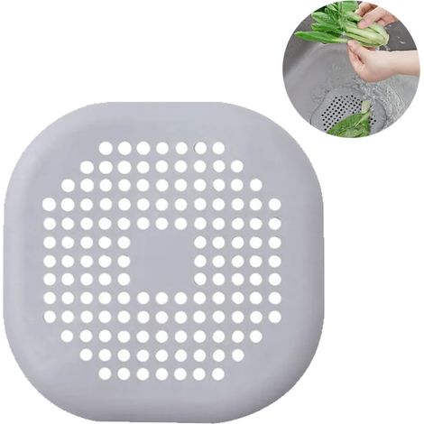 Abflusssiebe, 3 STÜCKE Waschbecken Sieb Silikon Drain Sieb Kanalfilter Wasser Stopper für Küche Bad (1/3)