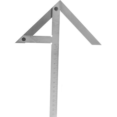 trusquinJauge de Centrage et Angle en Acier Inoxydable pour Plaque Circulaire 150x130mm avec Équerre de Marquage (1/5)