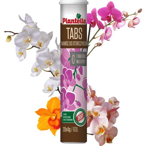 PLANTELLA Löslicher Dünger in Tablettenform für Orchideen, 20 Tabletten à 4 g