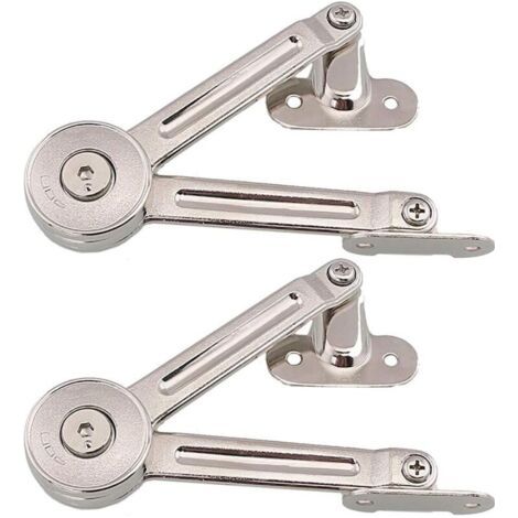 Lot de 2 charnières de support de levage pour porte de meuble - Supporte jusqu'à 20 kg - Angle d'ouverture 75°/90°/110° - Livré avec clé hexagonale (1/5)