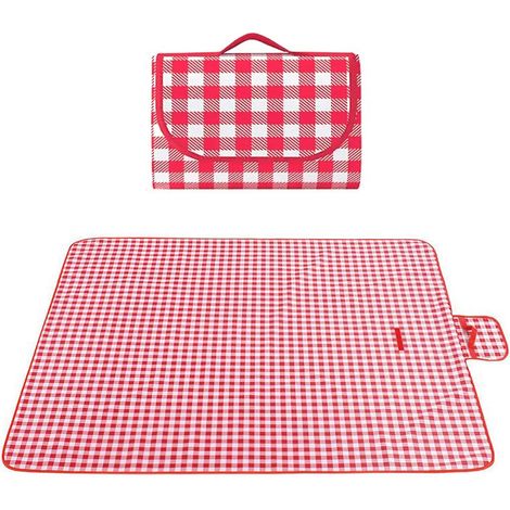 Picknickkleed - 200 x 200 cm -Picknickkleed - Picknickkleed voor buiten - Campingkleed -Strandkleed - Gazondeken -Waterdicht en zandbestendig - het handvat - waterafstotende - Geschikt voor reizen, ka (1/5)
