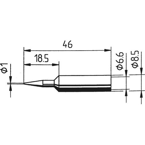Ersa 0832BDLF Panne de fer à souder forme de crayon, ERSADUR Taille de la panne 1 mm Contenu 1 pc(s) (1/3)