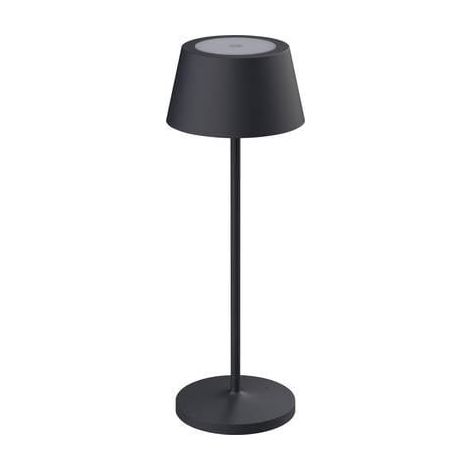 Elegante LED-Stehlampe Grau Aluminium Langlebig
