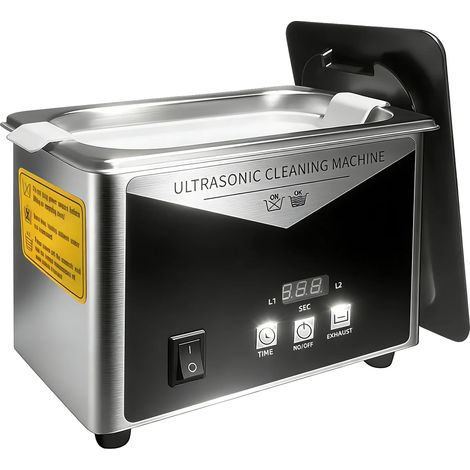 Nettoyeur Ultrasonique, Capacité de 0,8L, Fréquence de 40KHZ, Puissance de 35W, Tension d'Entrée de 220V, Matériau en Acier Inoxydable 304 (1/5)