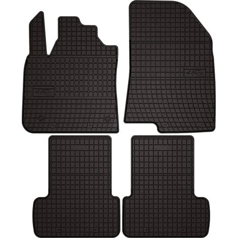 Tapis de sol en caoutchouc pour : Dacia Sandero III 5 portes (2021-) - noirs, sur mesure (1/5)