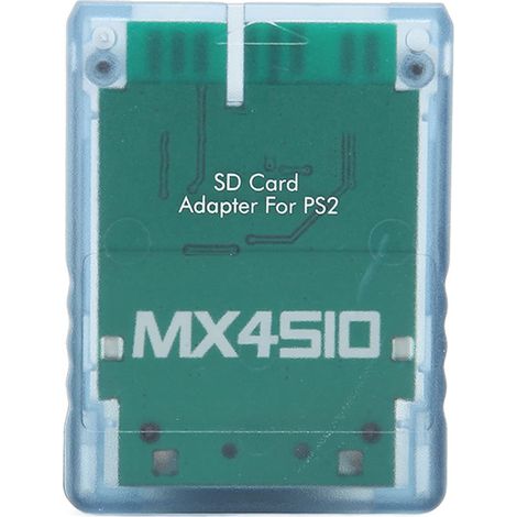 Adaptateur de Carte Mémoire, Lecteur de Stockage de Remplacement pour Console de Jeu sans Carte SD, Bleu Transparent (1/5)