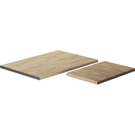 Küchenarbeitsplatte R-Line, Goldkraft Eiche, 114 cm (passend für 87x87 Eckschrank), Vicco