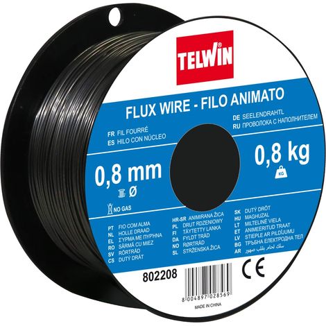Telwin 802208 bobina filo animato d 08 mm 08 kg per saldatura senza gas