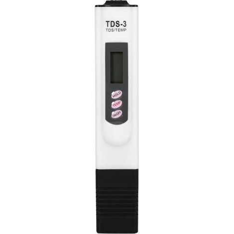 Stylo de Test de qualité de eau, testeur TDS 0-9990 PPM Temp,blanc (1/5)