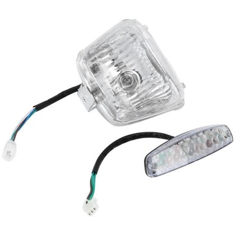 12V Tête Arrière Feu Arrière Lampe Style Dinosaure Fit pour 50cc 70cc 110cc Quad Dirt Bike ATV (1/5)