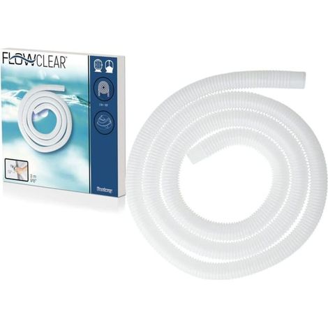 Tuyau d'aspiration de piscine 32 mm – Longueur 3 m – Matériau PE – Compatible avec filtres à sable et pompes de filtration (1/5)
