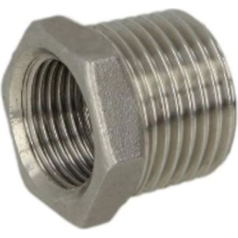 ES Reduzierstück Edelstahl V4A (AISI 316), AG x IG, Typ 241, 3 x 2 Zoll