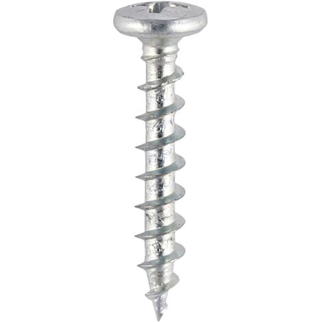 TIMCO Window Fabrication Screws Friction Stay Shallow Pan Countersunk PH Single Thread Gimlet Point Zinc - 4.3 x 20 (1/2)