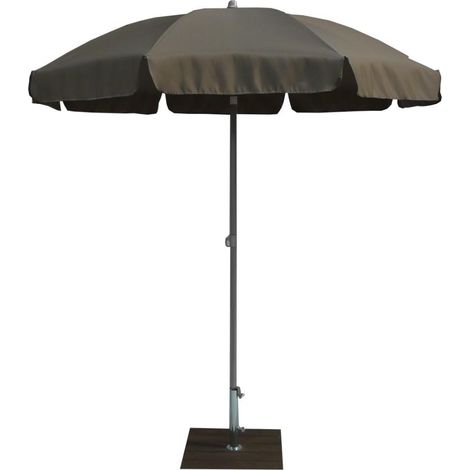Ombrellone da Giardino Ø2 m Palo Ø33 mm in Acciaio Maffei Borgo Beige (1/5)