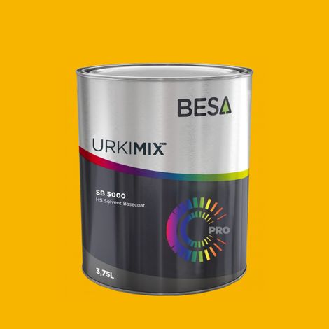 Pot de peinture Polyuréthane / bi composant Jaune Signalisation RAL 1023  Brillant - 3,5 kg