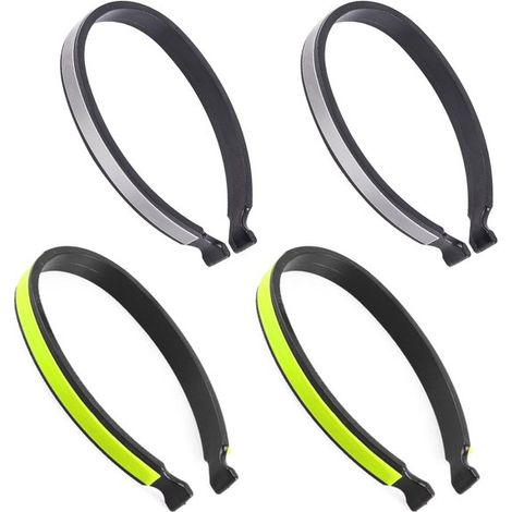Clips para pantalones, 2 pares, Clip para pantalones para ciclismo, Adecuado para evitar que el viento, Clips para pantalones verdes y grises (1/5)