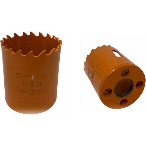 TrAdE Shop Traesio - Fresa A Tazza Per Forare Legno Metallo Punta Sega Per Trapano 1.5" 38 Mm -