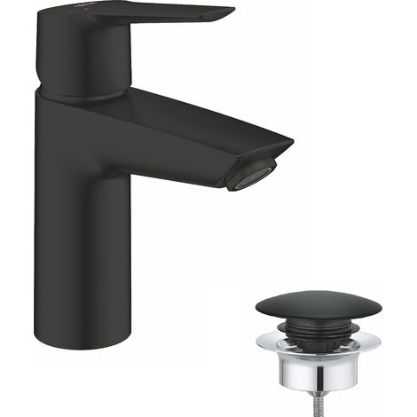 Miscelatore monocomando per lavabo Start, taglia S, a risparmio idrico, nero opaco, 235502432 (1/5)