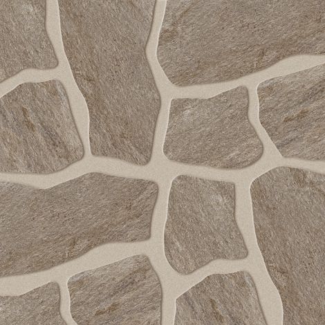 Carrelage effet Pierre Quartzite Gris Roche Dalle A+B 54x54x2 cm Salvero - Sol extérieur (vendu par carton de 0,796 m²) - RO'MA CARRELAGE (1/4)