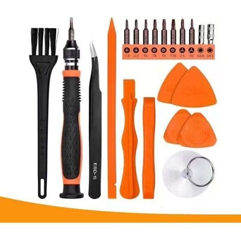 Jeu de tournevis de précision 21 pièces, réparation pour sonnette, ordinateur portable, commutateur, PS4, Xbox, MacBook, iPhone, montre, lunettes, etc.