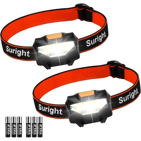 Torche Frontale, Lampe Frontale Puissante LED 140 LM, 3 Modes d’Eclairage (1/5)