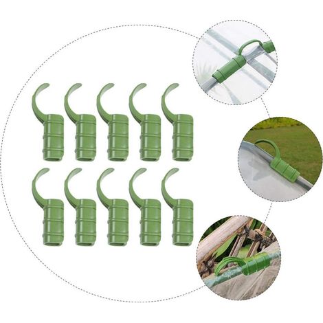 30 greenhouse clips, simple clips for 20 mm film – For tunnels, tarpaulins, shade nets, quick assembly, UV-resistant plastic, secure hold for protective covers