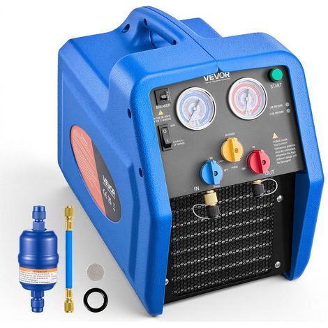 Moteur 3/4 HP Monocylindre Récupération Rapide Station de Récupération Fluides Frigorigènes pour Climatisation Auto et CVC (1/5)