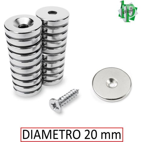 CALAMITA DIAM.20 CON FORO SVASATO ATTRAZZIONE FRONTALE (COPPIA)