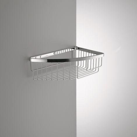 COLOMBO DESIGN Cestino angolare doccia cromato dx codice prod: B96100CR (1/2)