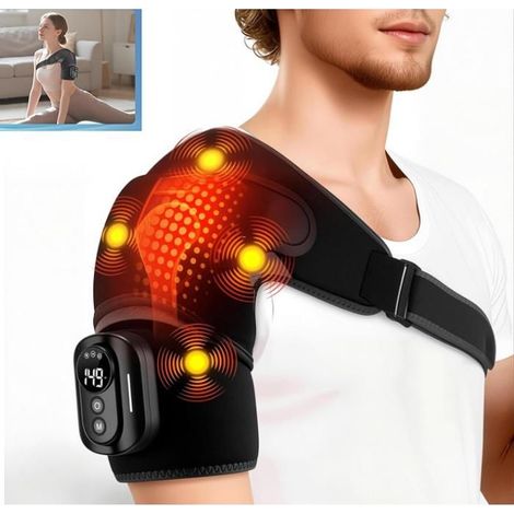 Masseur épaules triple méthode – Coussin chauffant 5 niveaux – Pour nuque, dos (1/5)