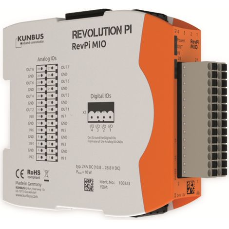 Revolution Pi by Kunbus RevPi MIO PR100323 SPS-Erweiterungsmodul 24 V/DC (1/4)