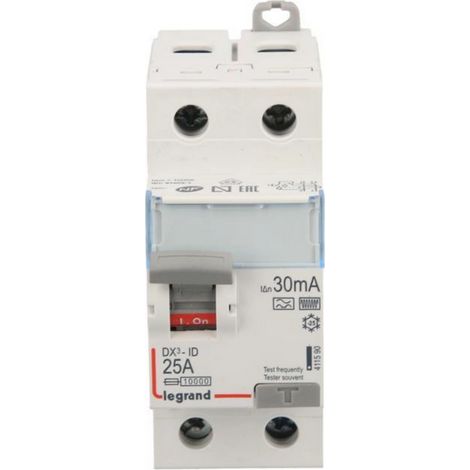 Interruptor diferencial P 302 2P 25A 0.03A Tipo F (HPI) Serie DX3 411590