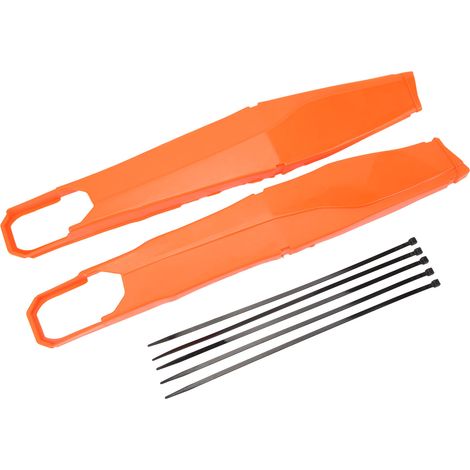 Paire de Protège-Bras Oscillants Gauche Droite Anti-Poussière Cache Garde Arrière Compatible EXC 125 200 250 300 350 400 450 500 Orange (1/5)