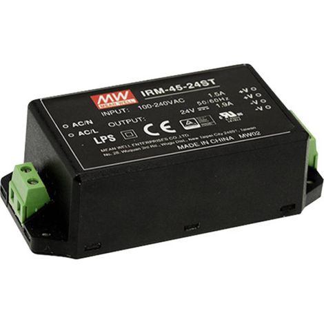 MW Mean Well IRM-45-12ST Alimentatore da circuito stampato AC / DC 45 W