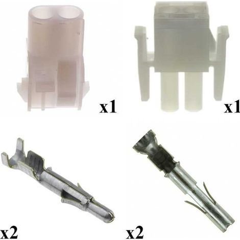 Kit Connettore Mate n lok Maschio Femmina 2 Vie