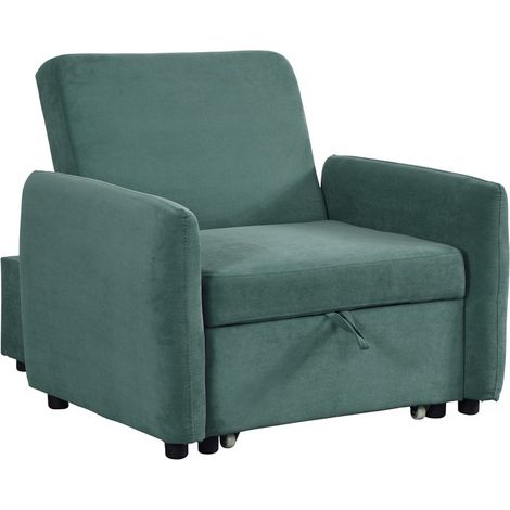 Pouf letto in tessuto 95x107x87cm - Oulida (1/5)