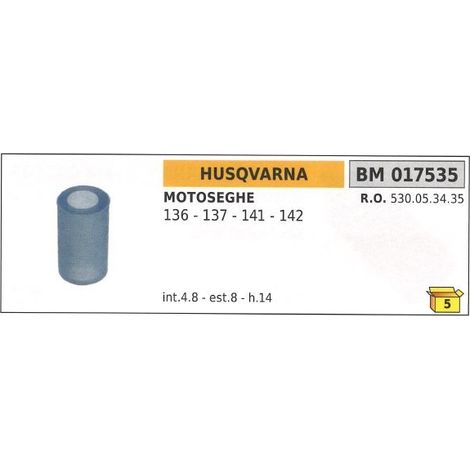 Soporte antivibraciones HUSQVARNA para motosierra 136 137 141 142 017535