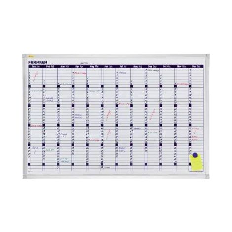Jahresplaner X-traLine 90 x 60 cm (B x H) 12 Monate Aluminium/Kunststoff weiß (1/4)