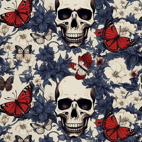 Tela decorativa para exteriores Oxford - Motivo de calavera I DX4261 (1/5)